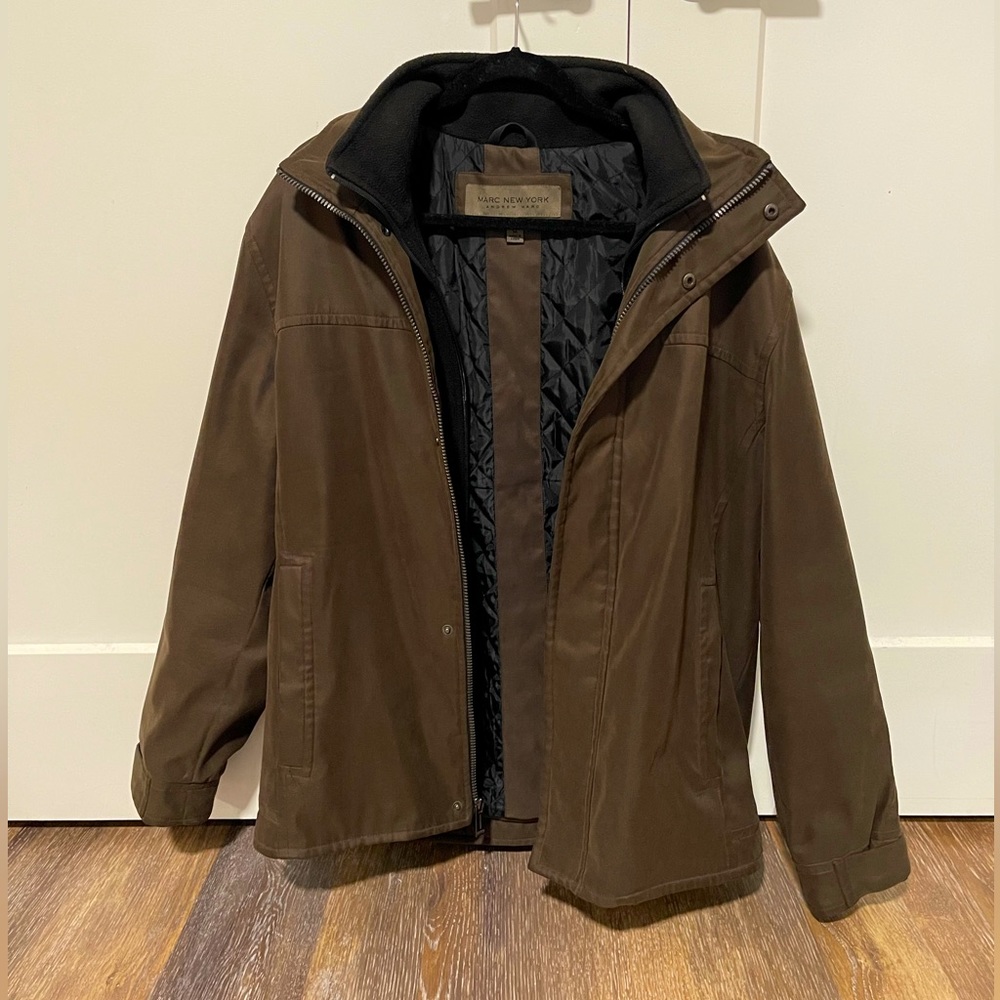 MARC NEW YORK Men’s Brown Outdoor Jacket - Size Medium